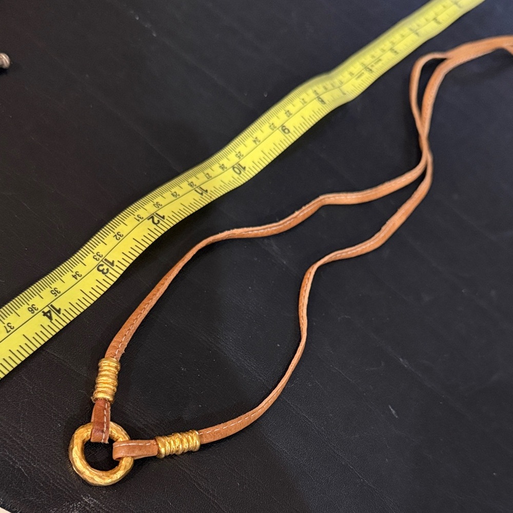 Elegant Tan and Gold Women's Necklace